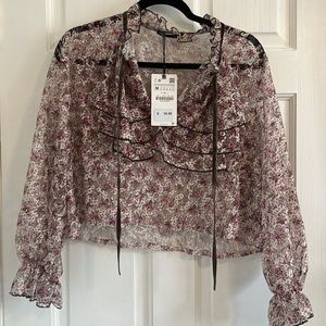 Romantic floral top